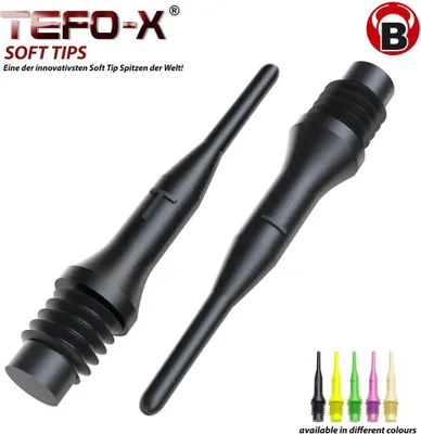 Produktbild von BULL'S Tefo-X Soft Tips 6mm(2BA) - 100/grün -- 1 Stck