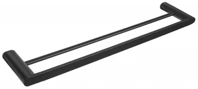 Obrázek produktu pro Dvojitý držák ručníků FLORI 600 mm, matně černý