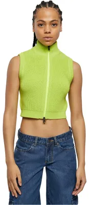 Produktbild von Urban Classics Damen Weste Ladies Short Knit Vest frozenyellow M
