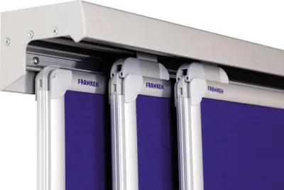 Produktbild von FRANKEN 3-fach Konferenzschiene PRO Aluminium 3.000 mm Speditionsversand