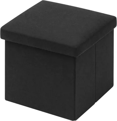 Productafbeelding van Opbergkist met zitgedeelte, bekleed, 30 x 30 x 30 cm, inklapbaar, voor kinderen