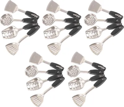 Productafbeelding van Miniatuurkeuken op schaal 1:12, decoratieve accessoires, poppenhuis-lepels