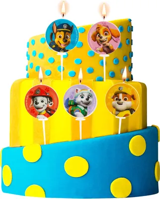 Produktbild von Paw Patrol Tortenkerzen 3cm 5St
