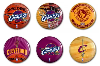 Produktbild von Cleveland Cavaliers Button 6er Pack