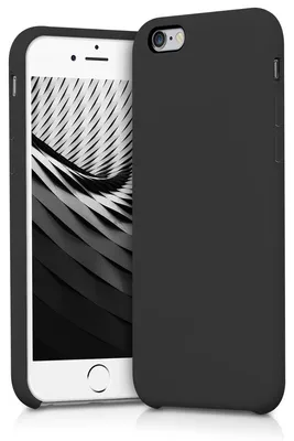 Produktbild von kwmobile Handyhülle für Apple iPhone 6 / 6S Hülle - Case Silikon - Kabelloses Laden - Schutzhülle Cover in Schwarz matt