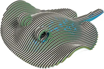 Immagine prodotto di EUGY 3D Bastelset Stachelrochen (Miniatur-Tierfigur, aus Wellkarton) 650102