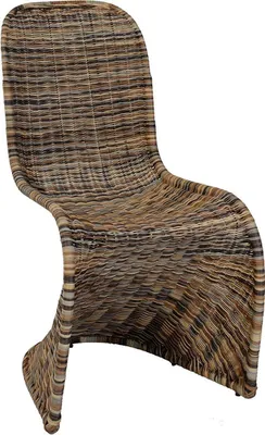 Produktbild von KRINES HOME Schwingstuhl Esszimmer-Stuhl aus Rattan Schwinger Multicolor