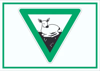 Produktbild von Setzzeit für Wild Symbol Schild A3 Rückseite selbstklebend