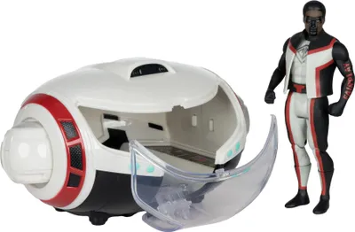 Productafbeelding van Superman (2025) DC Direct Super Powers actiefiguur met voertuig: Mr. Terrific & T-Craft