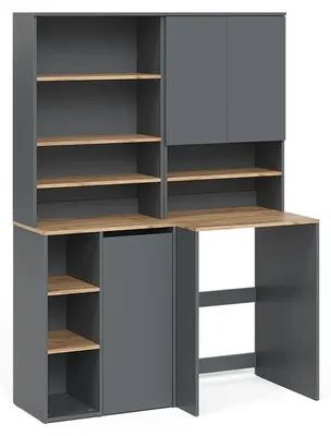 Obrázok produktu pre Súprava kúpeľňového nábytku Vicco Viktor antracitová/Dub Goldkraft 4 časti, Model 59170