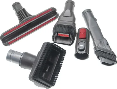 Produktbild von vhbw 5-tlg. Düsen-Set kompatibel mit Dyson V10 Absolute, V10 Total Clean Staubsauger - Polsterdüse, Adapter, Fugendüse, Flachdüse, Hartbürste