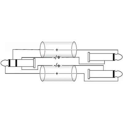 Immagine prodotto di OMNITRONIC Adapterkabel 3,5 Klinke/2xKlinke 6m sw (30225156)