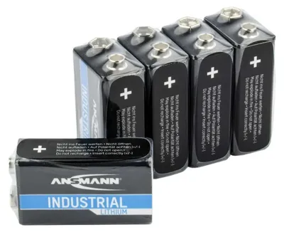 Imagen del producto de ANSMANN 1505-0002: Bloque de baterías de litio ANSMANN, tipo E, paquete de 5 unidades