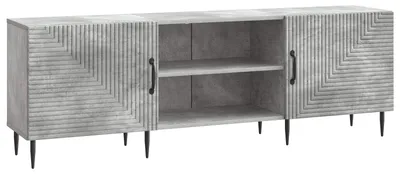 Image de Meuble TV vidaXL 150 x 31 x 50 cm, gris béton, aggloméré
