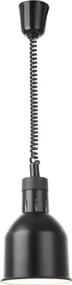 Zdjęcie produktu dla Lampa grzewcza na podczerwień KBS, czarna, z żarówką, 175 x 175 x 250 mm, 230 V, 0,25 kW