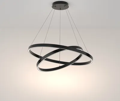 Produktbild von Maytoni Rim Pendelleuchte MOD058PL-L74B4K LED, Schwarz, aus Aluminum, 4000K, 3000lm