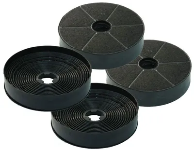 Immagine prodotto di Set economico di 4 filtri a carbone adatti alle cuffiette per estrattori Lenoxx K450 e K650