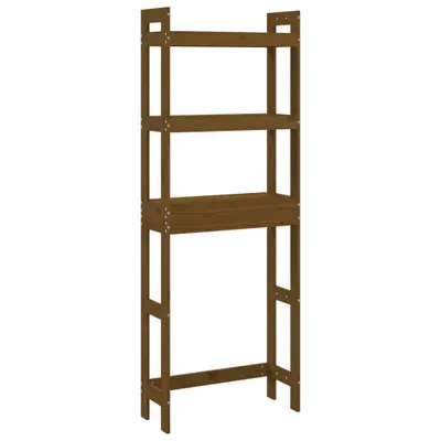Produktbild von Toilettenregal Honigbraun 63x26x171 cm Massivholz Kiefer