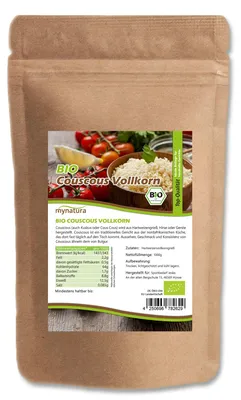 Produktbild von Mynatura  Vollkorn Couscous ab 1kg Beutel - 1000g