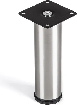 Produktbild von Lukas Möbelfuß Ø 42 mm Sockelfuß höhenverstellbar Edelstahl Höhe 150 mm SO-TECH