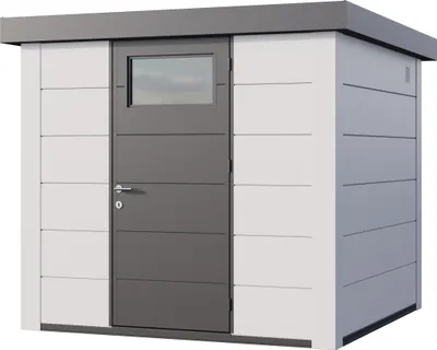 Produktbild von Telluria Metallgerätehaus Classico 2424-weiß/weiß