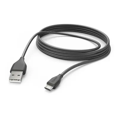 Image de HAMA Câble de chargement USB-A vers Micro-USB Noir 3,0 m