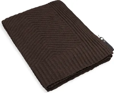 Produktbild von Knit Factory Beau Plaid - Dark Taupe - 160x130 cm