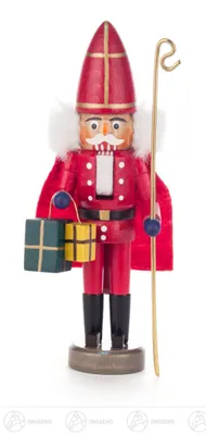Produktbild von Nikolaus rot (15cm) Nussknacker von Dregeno Seiffen