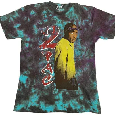 Produktbild von 2Pac Vintage Tupac (Wash Collection) Blue XL T-Shirt