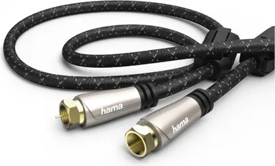 Produktbild von Hama 00179215 SAT-Anschlusskabel 1,5m F-Stecker braun