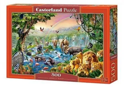 Obrázek produktu pro Castorland Jungle River 500 pcs, 500 kusů, Zvířata, 9 rok/roky