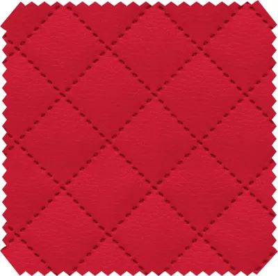 Produktbild von novely® SOLTAU Kunstleder - 3-lagig gesteppter Möbelstoff - Kaschierter Volumen-Polsterstoff mit Karo-Muster - Pflegeleichte Meterware 1lfm - Farbe: 10A Dunkelrot |
