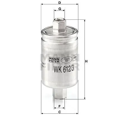 Zdjęcie produktu dla Filtr paliwa MANN do Land Rover Freelander MG Opel Rover 25-400 Toyota