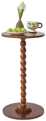 Image de Omgoods - Table d'appoint ronde, idéale pour les petits espaces