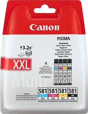 Image de Canon CLI-581XXL C/M/Y/BK Multi Pack - pack de 4