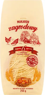 Immagine prodotto di Pasta Zagrodowy alle 6 uova, tagliata a listarelle, 250 g