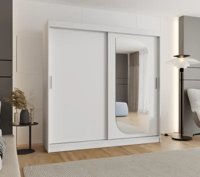 Obrázok produktu pre Šatníková skriňa 180 cm CEYDA - biela