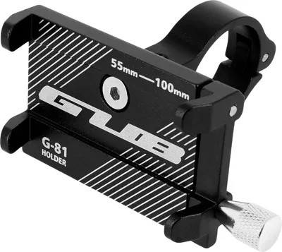 Image de Avizar, support de guidon pour vélo en acier, compatible avec les smartphones de 55 à 100 mm de largeur, couleur noire