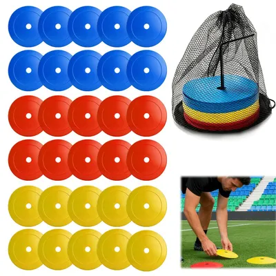 Immagine prodotto di Set di coni per allenamento nel calcio - Confezione da 30 coni colorati