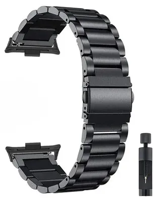 Zdjęcie produktu dla Bransoleta do zegarka - Mi Band 8 Pro - stal nierdzewna - zapięcie typu "dorn" - czarna