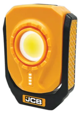 Produktbild von JCB LED Akku Arbeitsleuchte 1000 Lumen USB-C Magnetfuß IP54 Haken Gürtelclip 8h Laufzeit