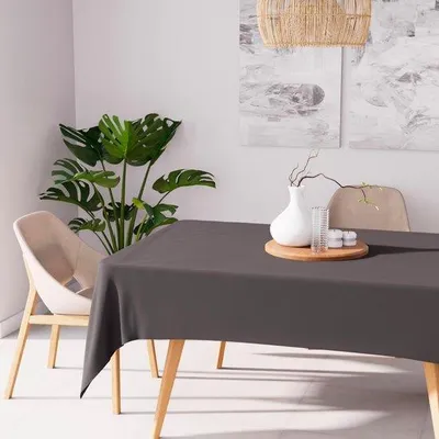 Image de Nappe en polyester 140 x 240 cm, noire