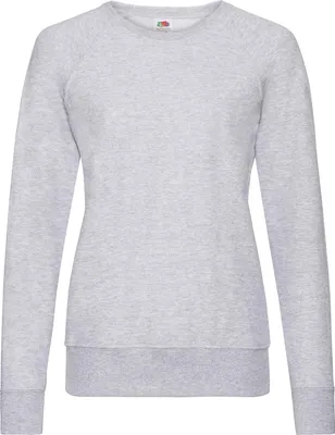 Produktbild von Lightweight Raglan Sweat Lady-Fit ,Farbe: graumeliert ,Größe: S