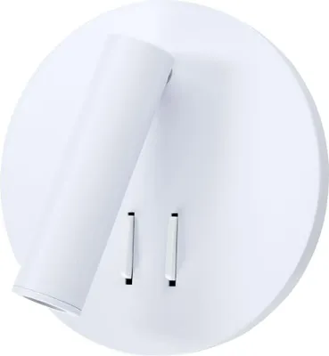 Produktbild von ARTE LAMP LED-Lampe für Schlafzimmer – Innen-Wandleuchte mit weißer Metallfassung und Kabel.Color:Schwarz,Size:2