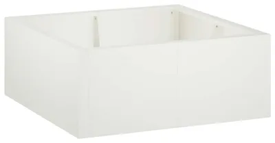 Obrázok produktu pre Oporné múry, 4 kusy, 100 x 100 x 40 cm, oceľ, biela farba