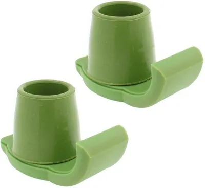 Productafbeelding van Set van terreinverdeling voor trekkingframes - 2-delig met 25 mm rubberen afdekkingen - bescherming tegen slijtage - antislipwerking
