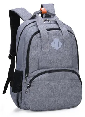 Image de Sac à dos pour enfants, garçons et filles, de 6 à 16 ans, couleur gris, avec éléments réfléchissants
