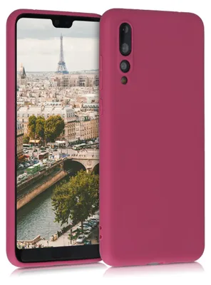 Produktbild von kwmobile Handyhülle für Huawei P20 Pro Hülle - TPU Case - Kabelloses Laden - Schutzhülle Cover in Fuchsia matt