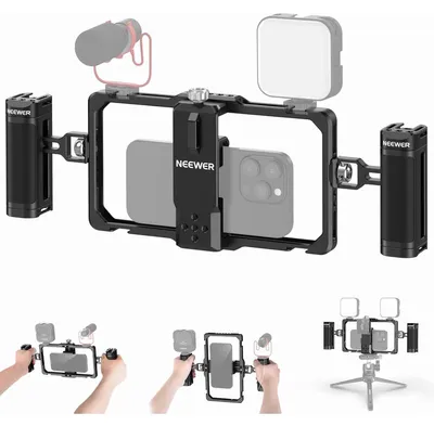 Produktbild von Neewer Universeller Smartphone-Stabilisierungskäfig mit Doppelgriff