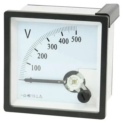 Produktbild von AC 0-500V Nullstellung Quadratisches W?hlfeld Analoges Spannungsmessger?t Voltmeter